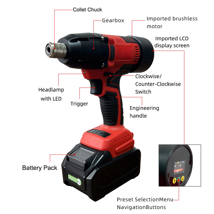 BSP Pistol electronic pulse tool/wrench - Shanghai Power Tac